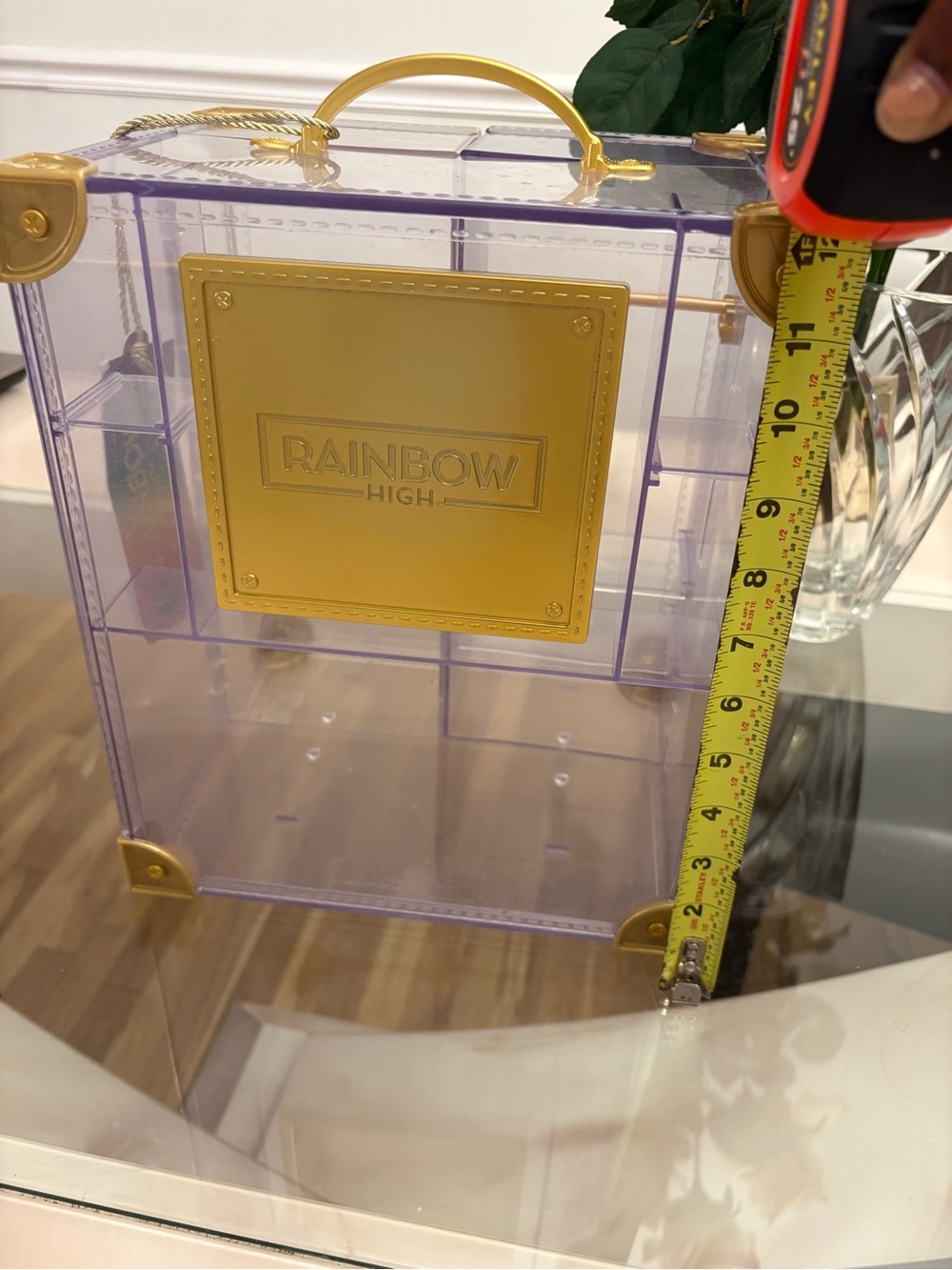 Rainbow High Deluxe Fashion Closet Clear Acrylic Storage Case New With Tag